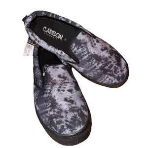 Rue 21 Grey Camouflage design Slip on shoes size 10 Cotton Classic Pull-on